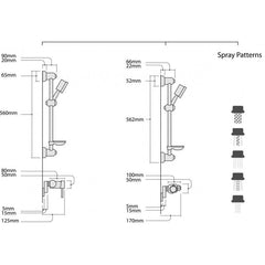 Quoss Thermo Shower Mixer only with Fittings