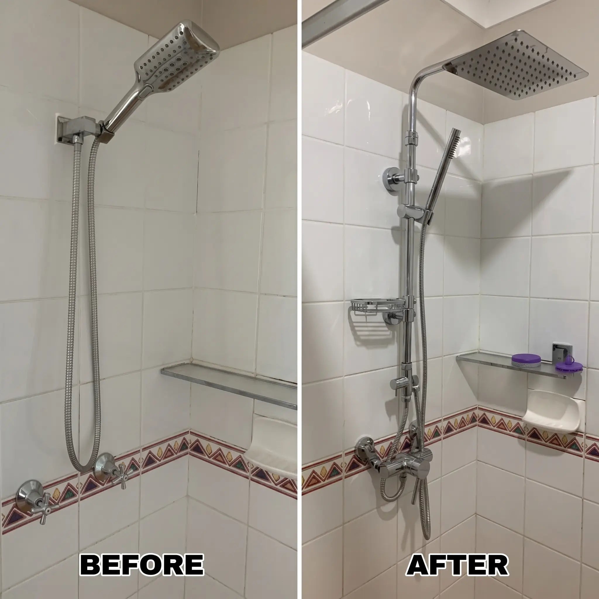 Quoss Aura Rainfall Shower - Rectangle/Round